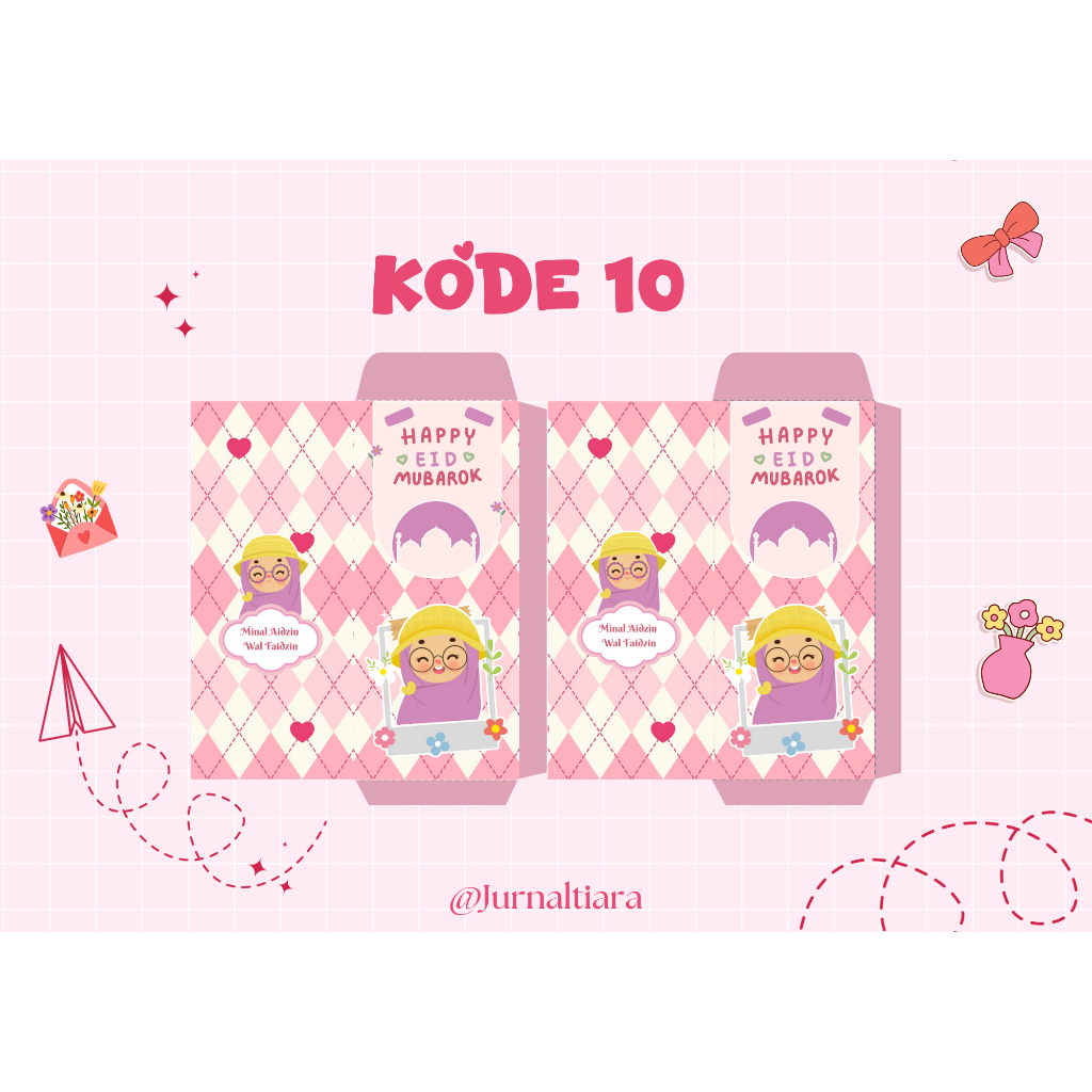 

Amplop Lebaran Panjang Cute & Premium