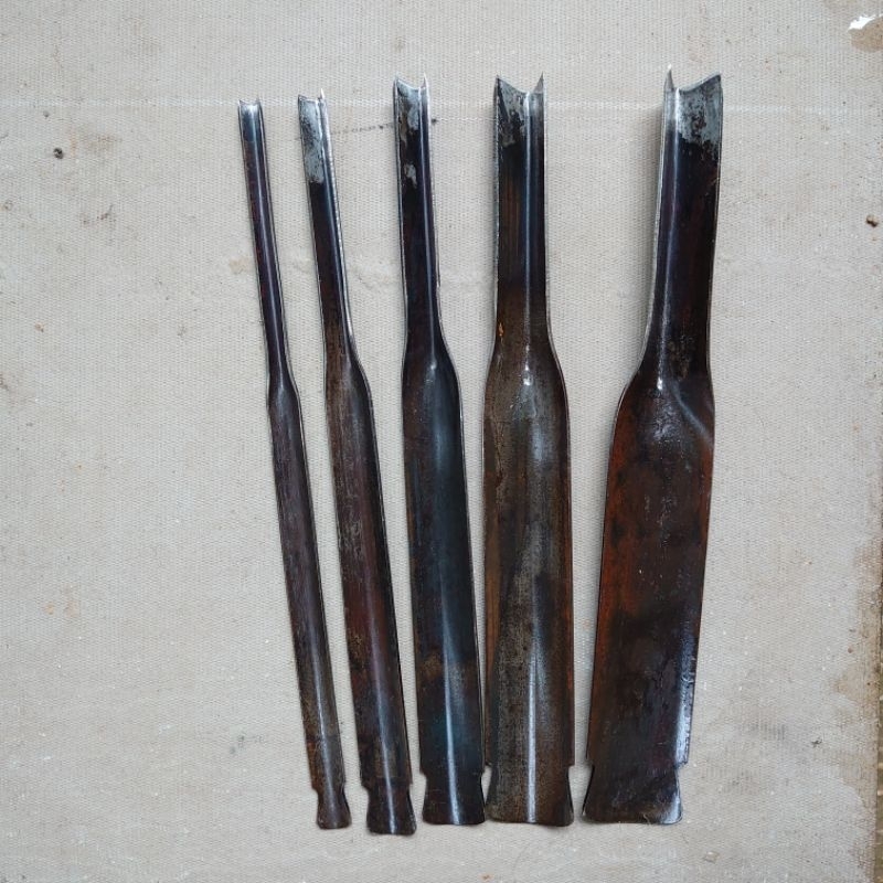 Pahat ukir kayu coret v 5 ukuran super tajam