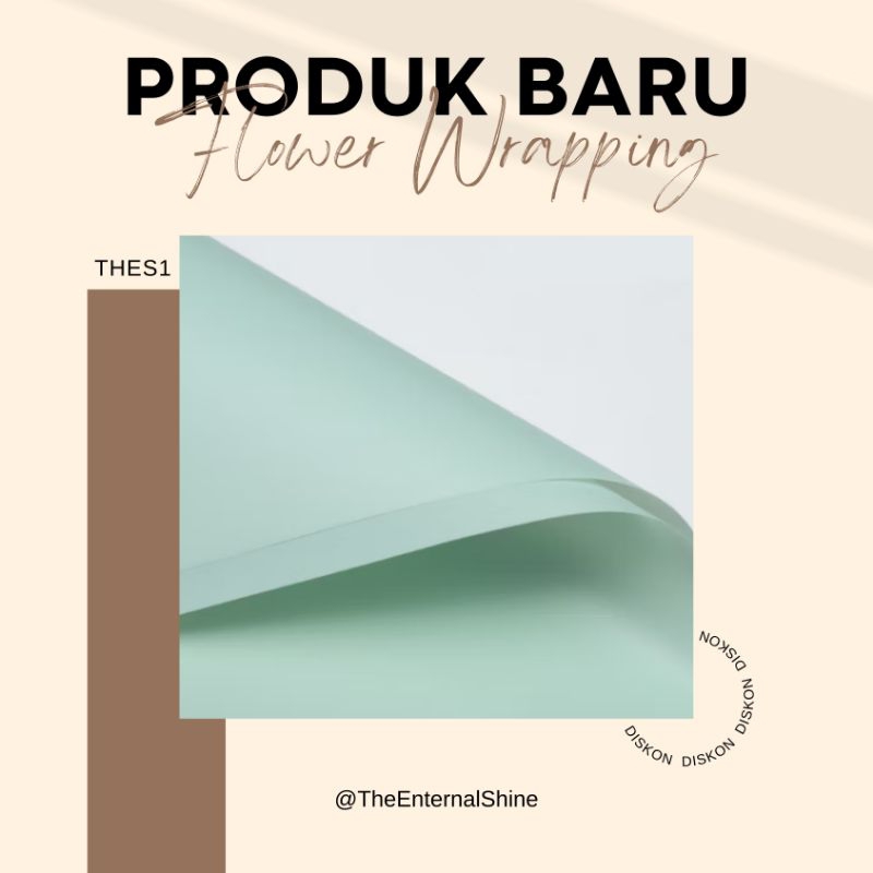 

[1pcs] Flower Wrapping Paper Varian Polos Plain Premium Paper Florist Kertas Buket Bunga Varian Polos