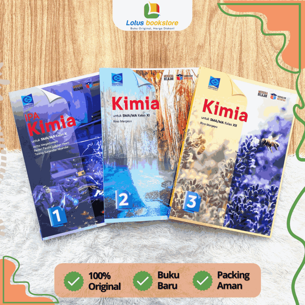 Kimia SMA Kelas 10 11 12 - Kurikulum Merdeka - Buku Grafindo Original