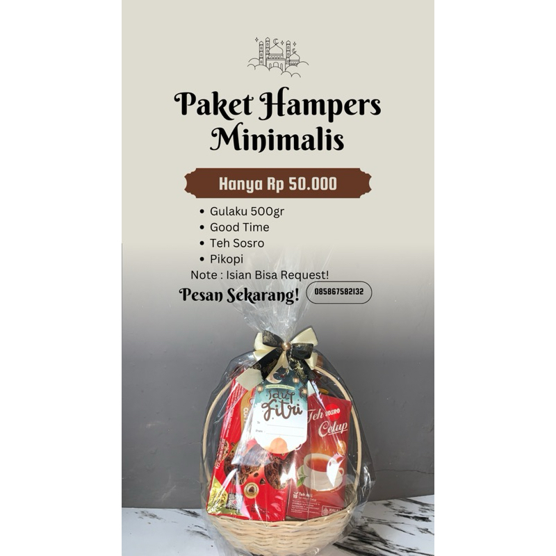 

PAKET HAMPERS MINIMALIS/PARCEL LEBARAN/HAMPERS LEBARAN