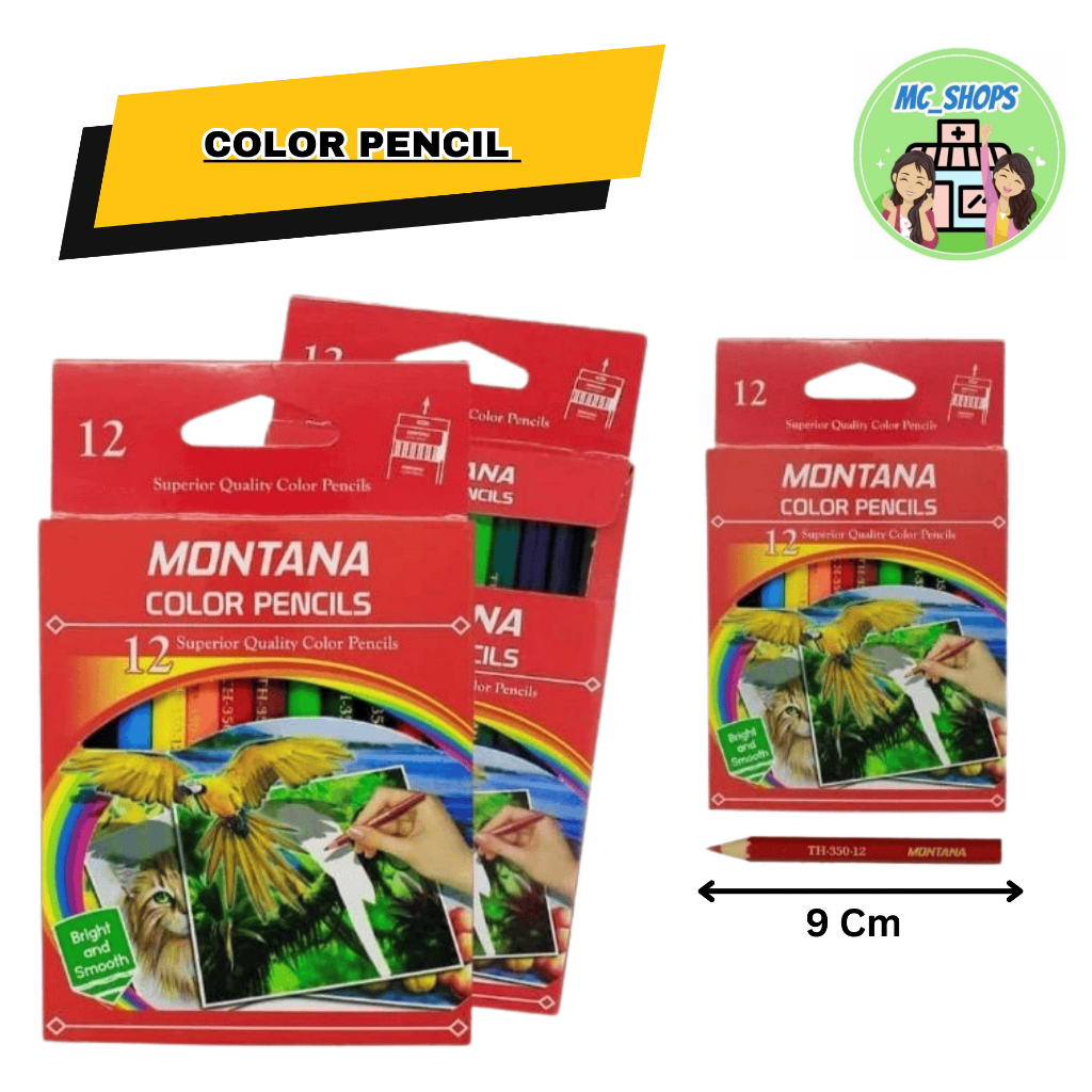 

Pensil Warna Pendek 12 Warna- Pensil 12 Colour Montana - Pendek Warna Pendek Montana - Pensil Warna TH - 350 -12