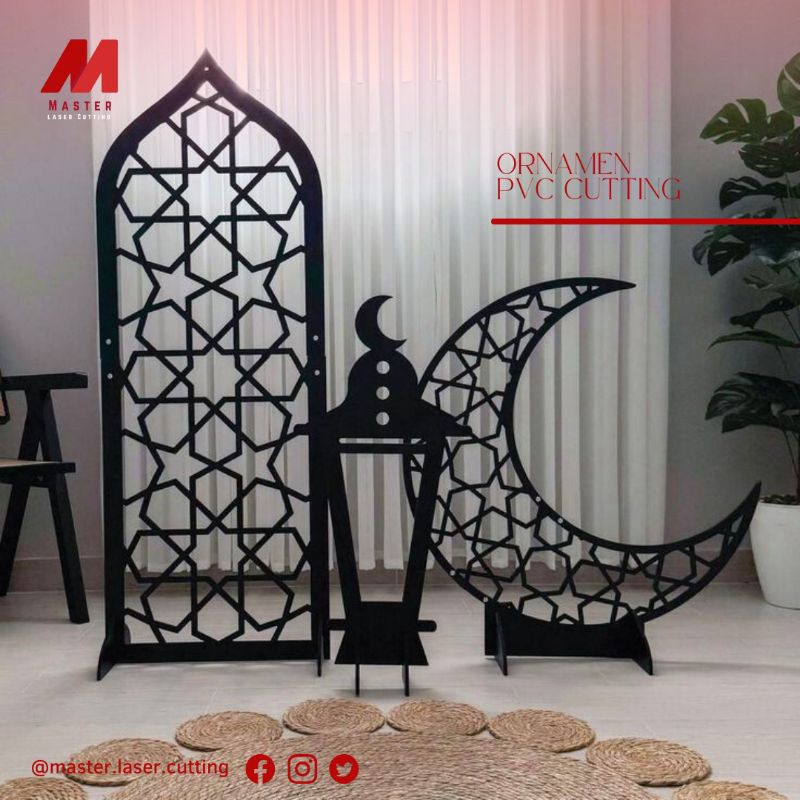 Ornamen PVC Cutting, Ornamen PVC Islami, Ornamen Cutting, Ornamen Ramadhan, Cutting PVC,Dekorasi Mih