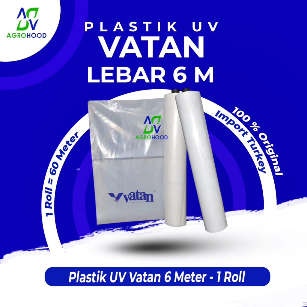 Plastik UV VATAN Lebar 6 Meter - Harga 1 Roll