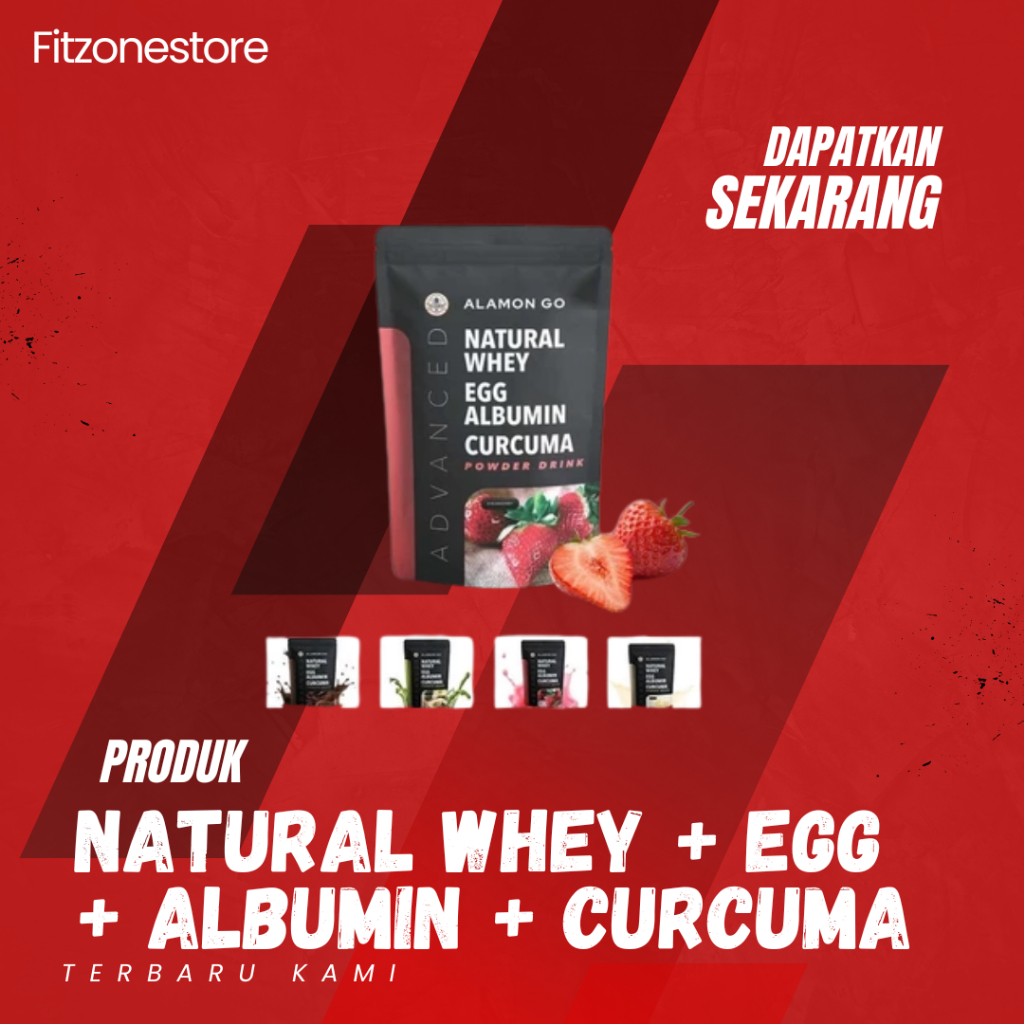 

Alamon GO GAIN 200 Gram Susu Penambah Berat Badan Natural Whey + Egg + Albumin + Temulawak