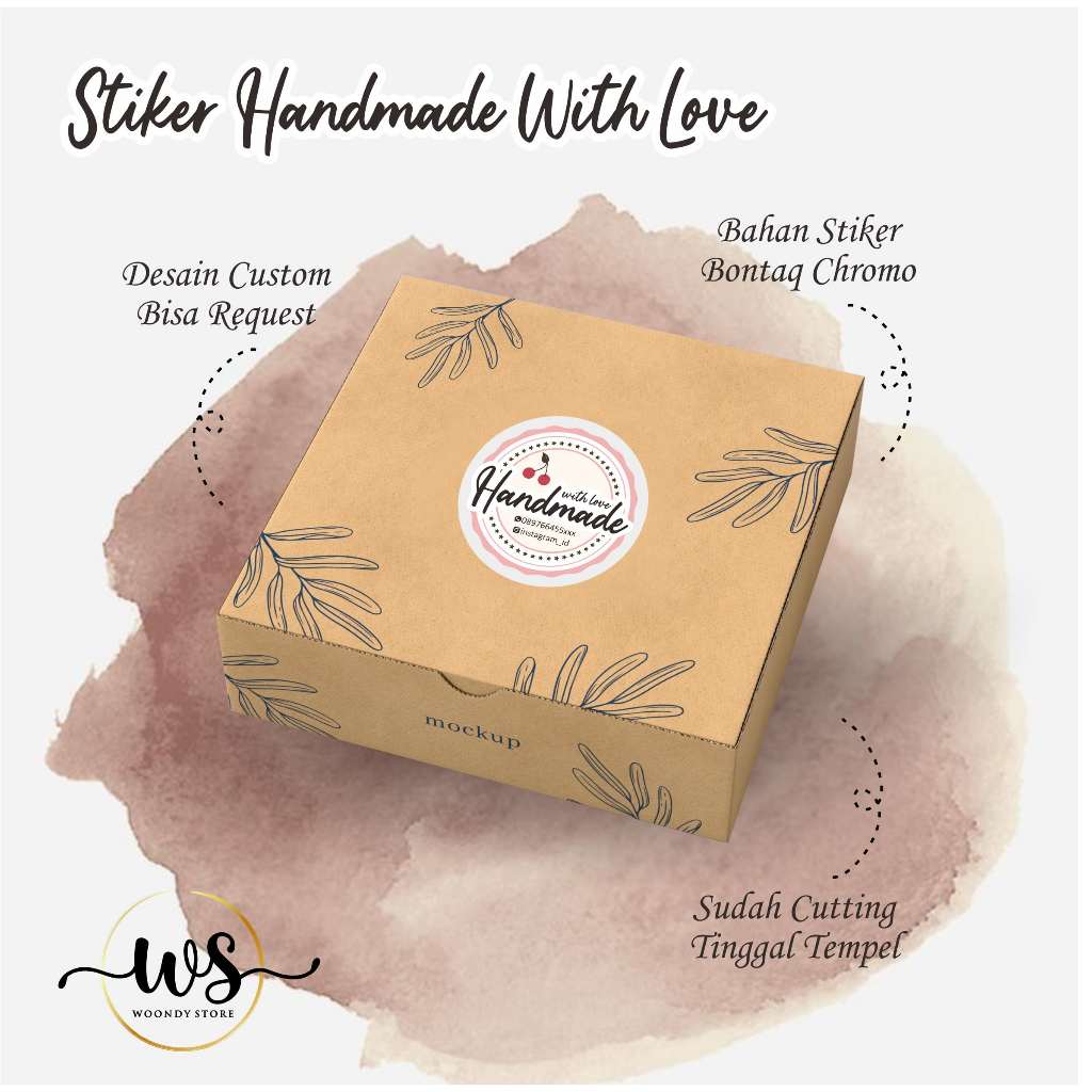 

STIKER LABEL HANDMADE CUSTOM OLSHOP - STICKER HANDMADE CUSTOM MURAH