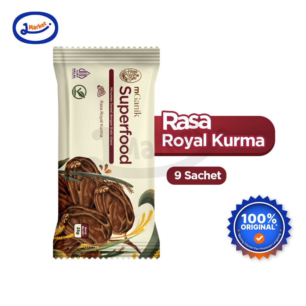 

mGanik Superfood 25gr Rasa Pumpkin dan Royal Kurma 3-5-7-9 sachet - Multigrain Rasa Labu Kuning GlukosaStabil