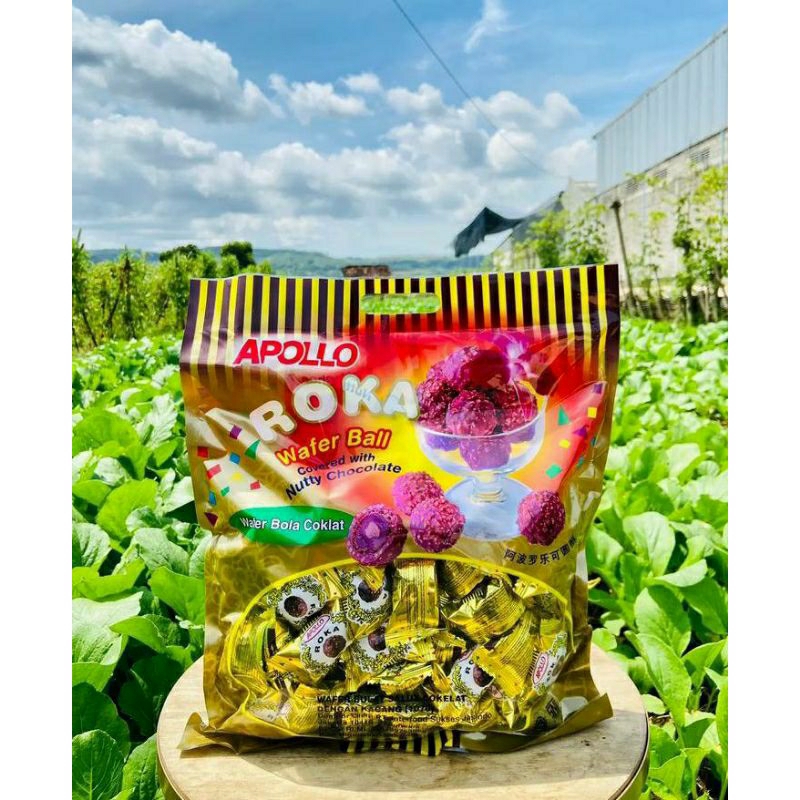 

Roka Apollo Wafer Ball Coklat Kacang Snack Curah Murah
