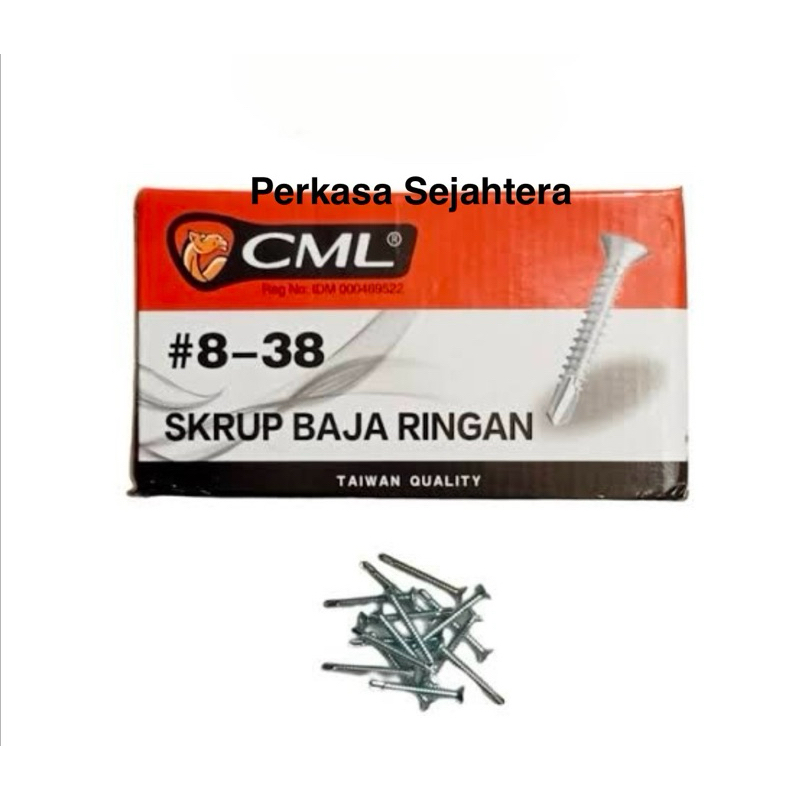 Sekrup Baja Ringan GRC CAMEL / Sekrup GRC Putih CAMEL 8 x 38 (3.8cm)