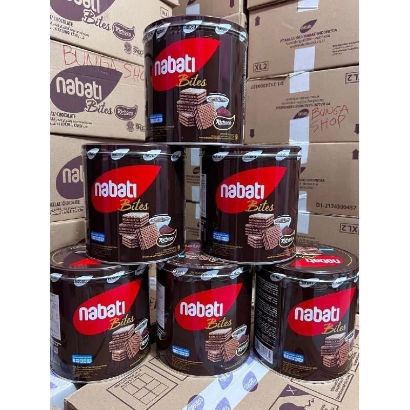 

Nabati wafer kaleng coklat