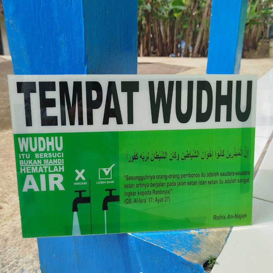 

PAPAN AKRILIK dan STIKER, PAPAN DOA WUDHU - TEMPAT WUDHU, AKRILIK CUSTOM, FREE DESAIN ( A 299 )