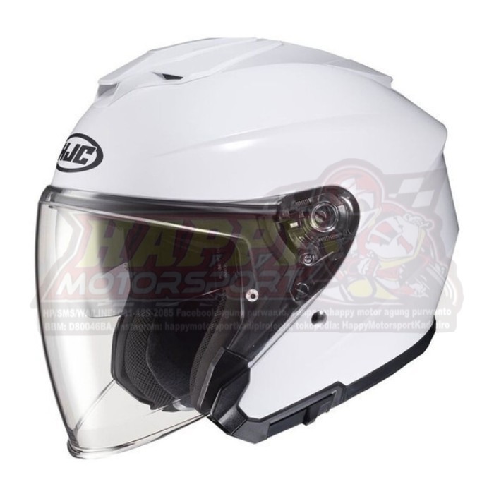Helm HJC i30 White Gloss Half Face