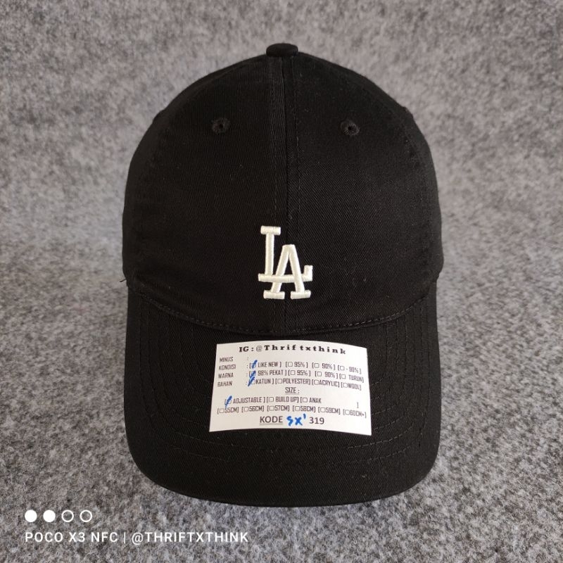 TOPI CAP ADJUSTABLE SETELAN BISBOL MLB LOGO LA SIMPEL SX'39