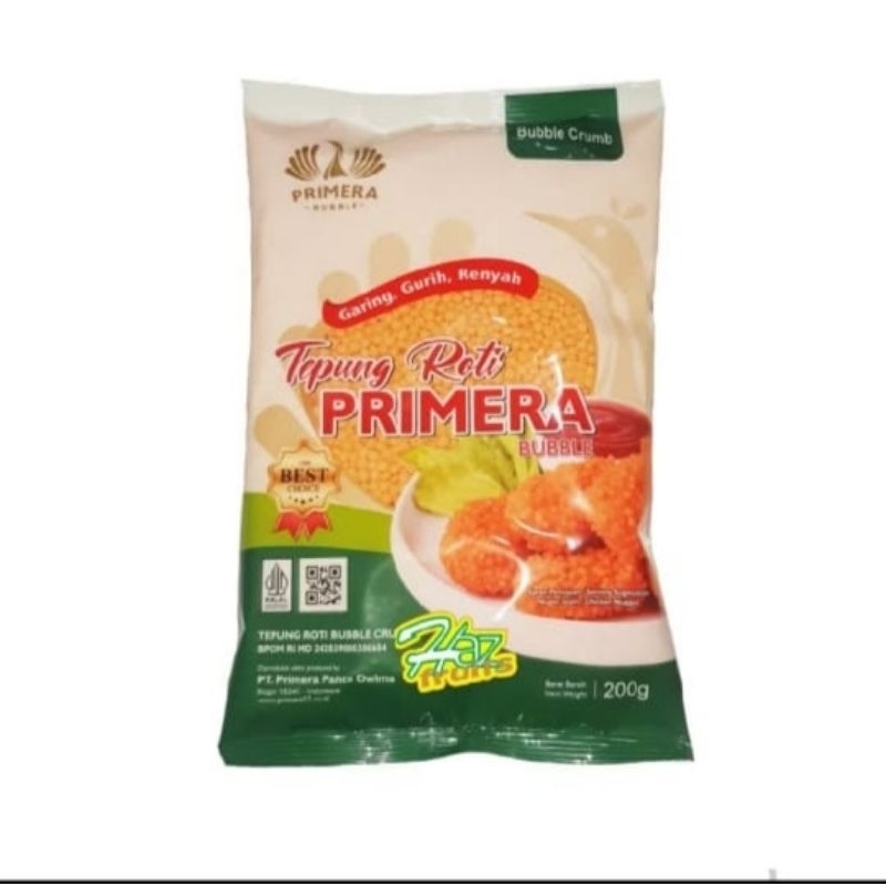 

Primera Tepung Roti Bubble Crumb 200gr