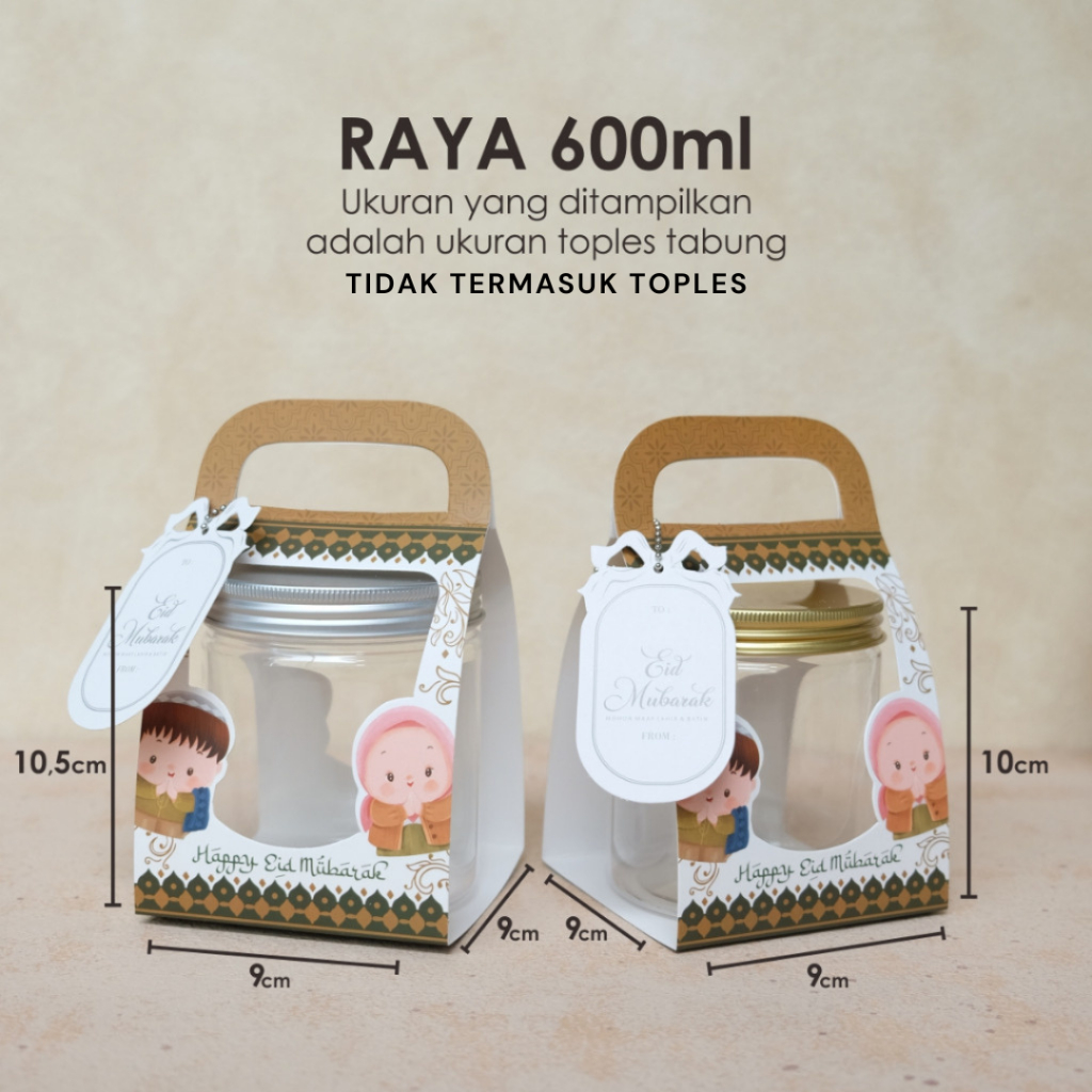 

Kotak Toples Tabung Box Kue Kering Lebaran / Eid 600ml