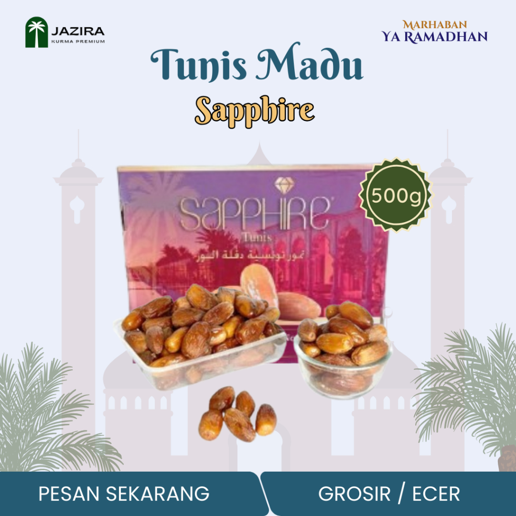 

Kurma Tunis Madu Sapphire / Palm Tunis 500 Gram