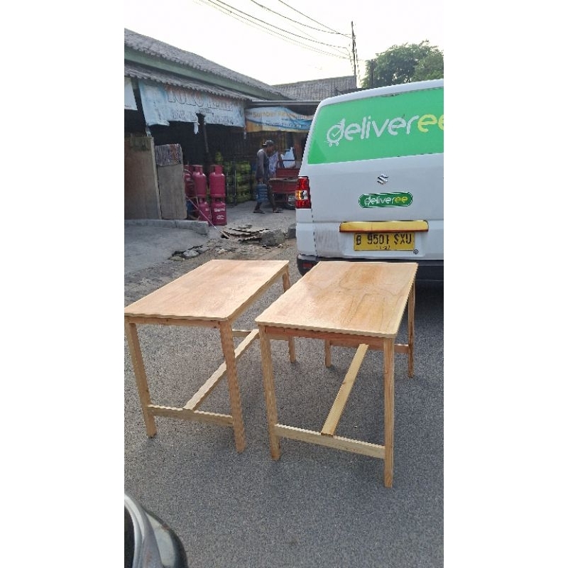 meja makan 10 set kursi panjang