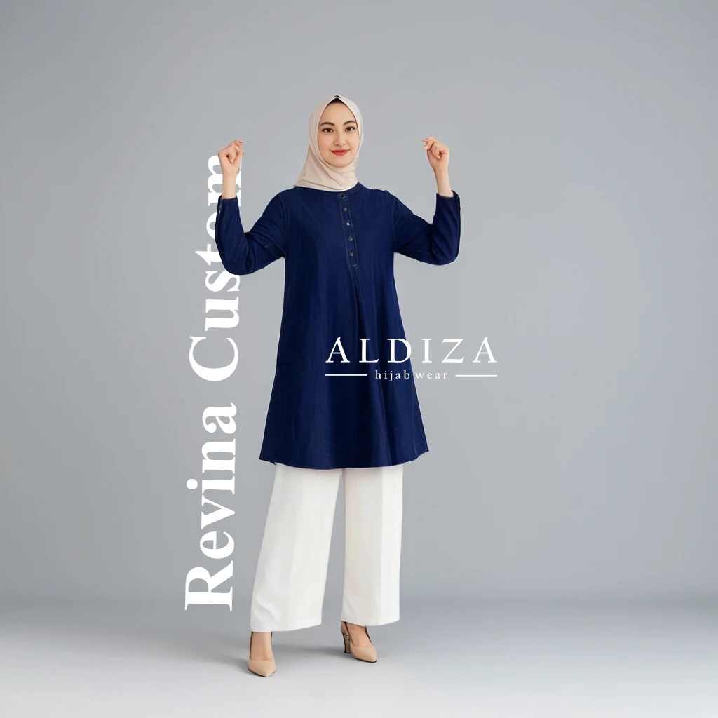 Aldiza Hijab Revina Tunik Custom Tunik Custom Dress