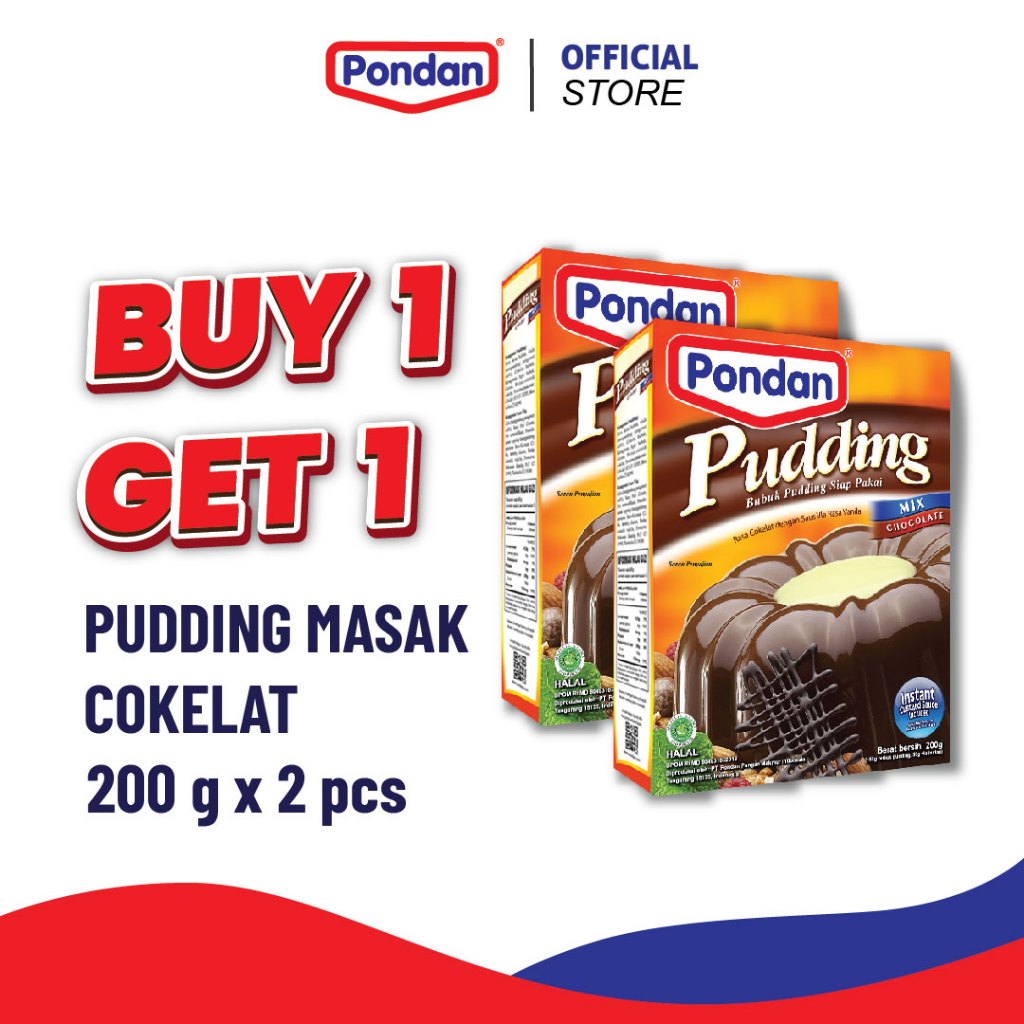 

(BUY 1 GET 1) Pondan Pudding Cokelat 200g EXPIRED september 2025
