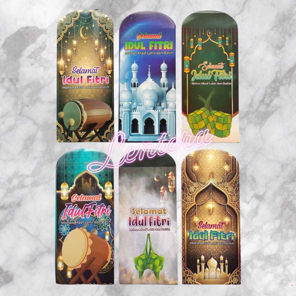 

angpao/amplop lebaran gambar mesjid ukuran panjang