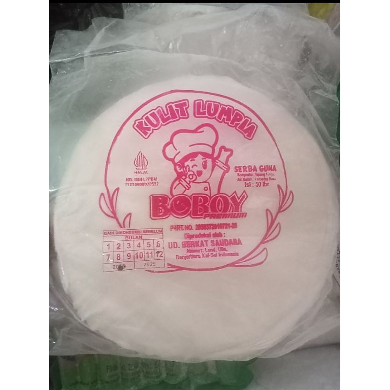 

kulit lumpia boboy isi 50