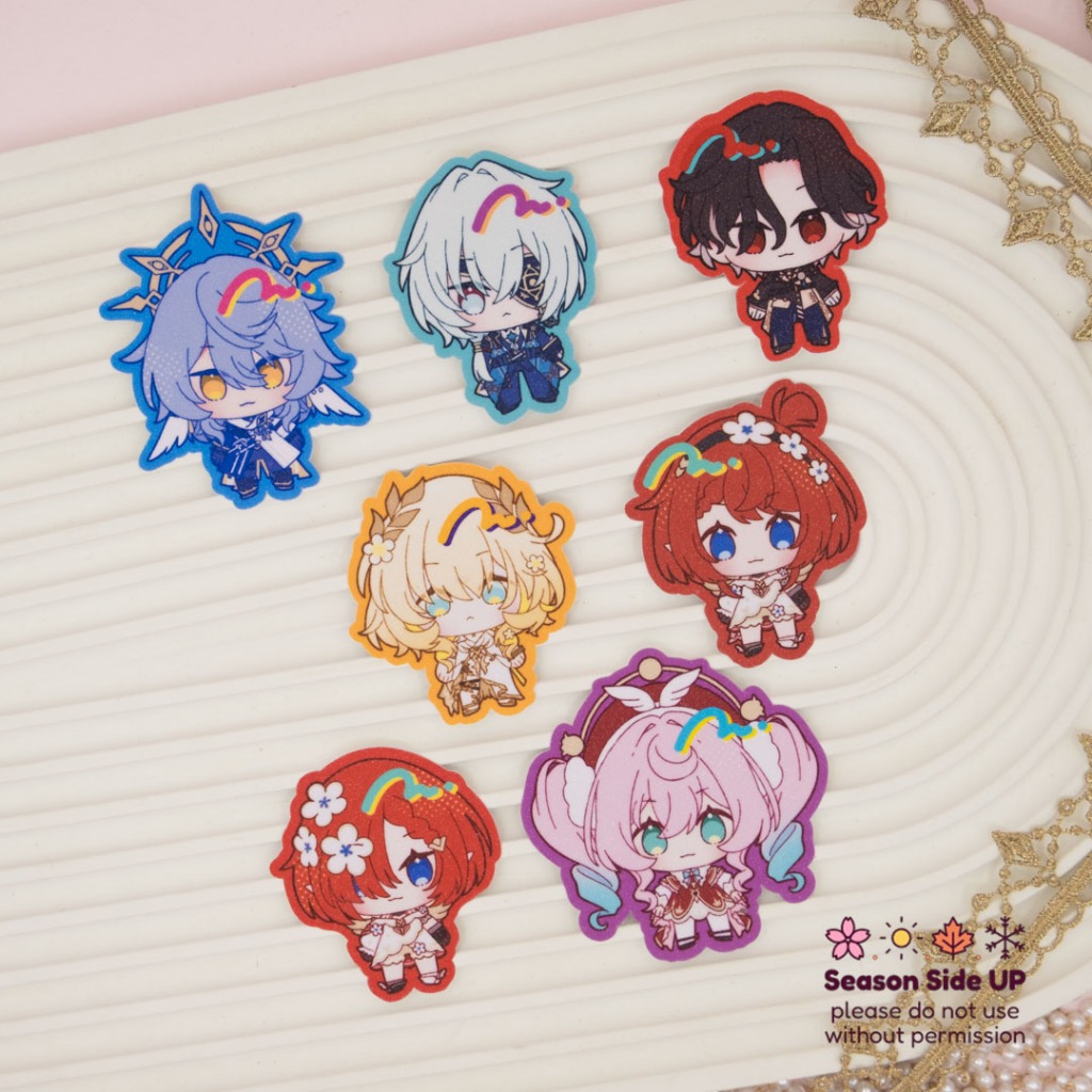 

Honkai Star Rail Vinyl Glitter Laminated Sticker Group E | Decoration | Journal | Collection | Game | Anime