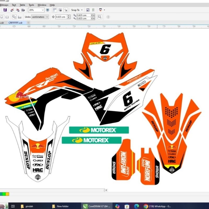 decal crf full body custom decal crf 150 custom