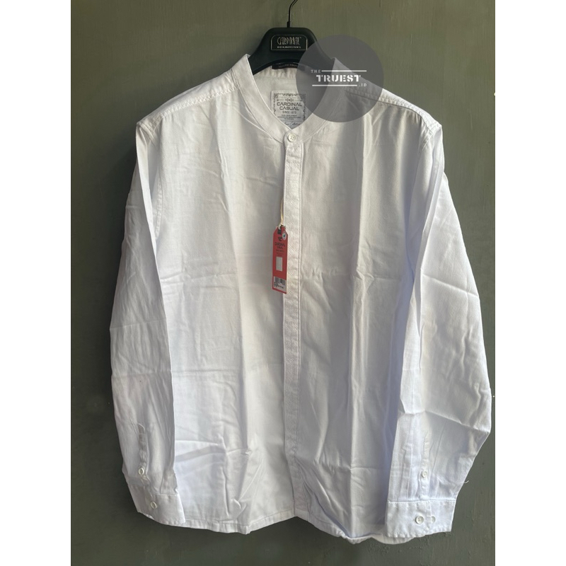 Kemeja Koko Cardinal Original | Kemeja Koko Putih Cardinal | Kemeja Koko Putih Polos Besar | Kemeja 