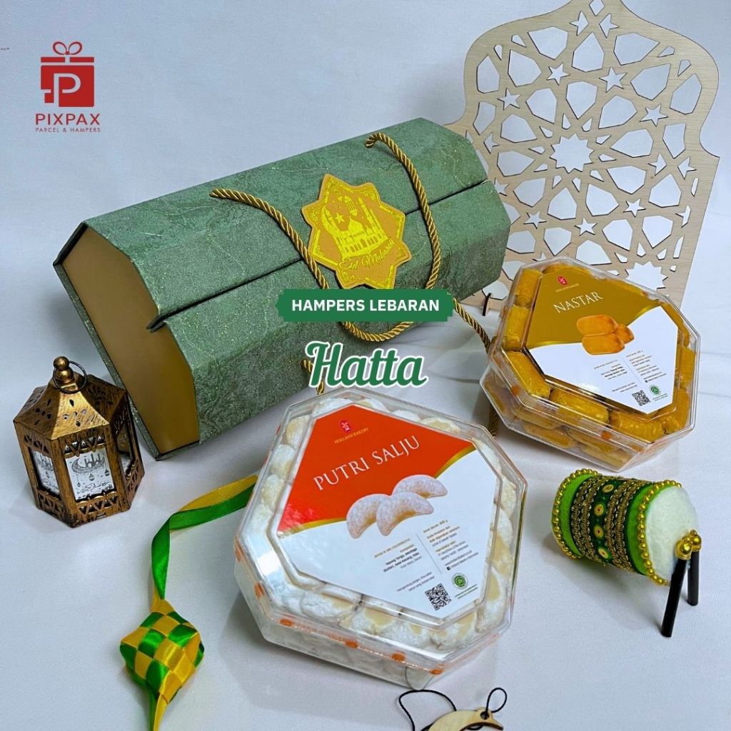 

Parcel Hampers Lebaran Unik Idul Fitri 2025 Pixpax - Seri Cookies | Hatta