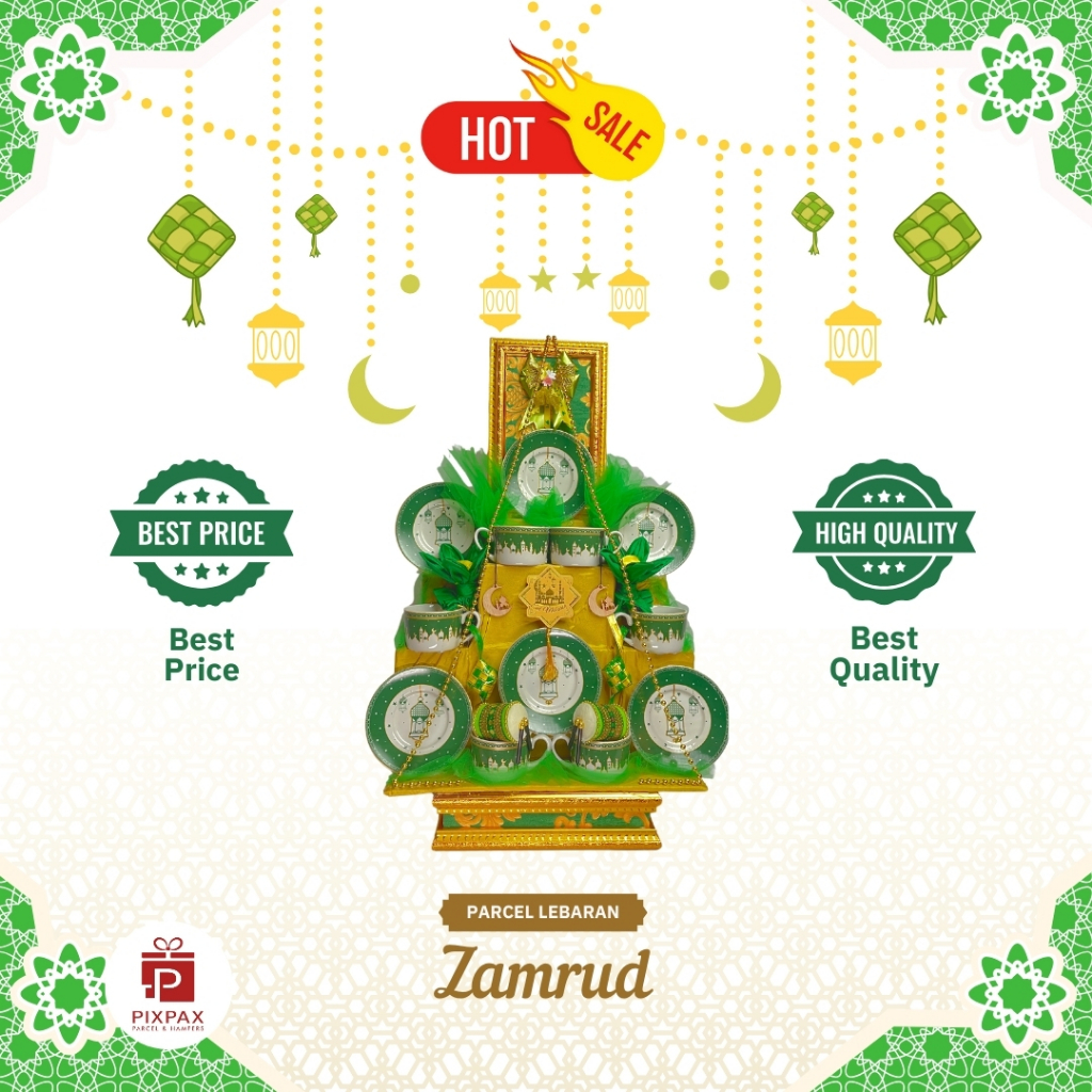 

Parcel Hampers Lebaran Unik Idul Fitri 2025 Pixpax - Seri Keramik | Zamrud