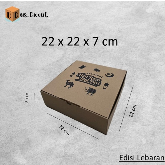 

Edisi Lebaran Dus die cut uk. 22x22x7 cm (model box pizza)