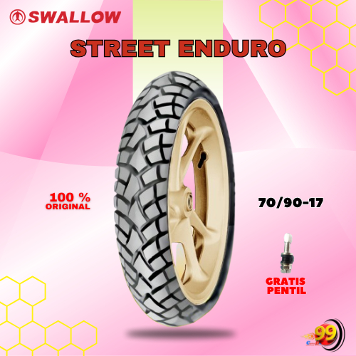 Ban Motor SWALLOW STREET ENDURO 70/90 Ring 17 Tubeless