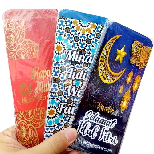 

Amplop Lebaran Panjang 10 PCS / Angpao THR Idul Fitri 7x16 cm