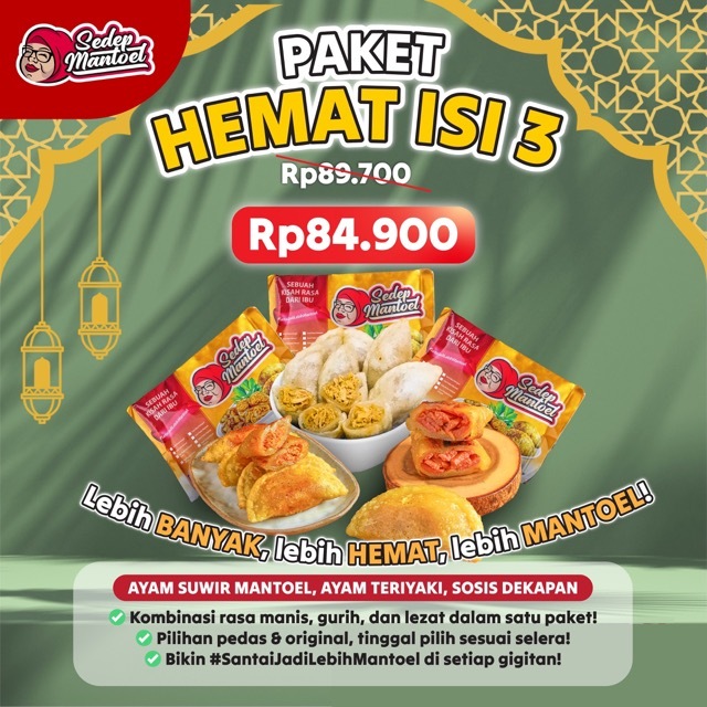 

SEDEP MANTOEL - PAKET HEMAT ISI 3