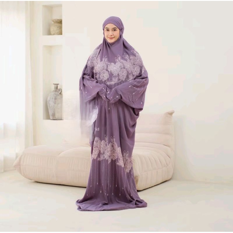 Dhirgam_Official - New Mukena Terusan lajuran Nabawi Batik  Rayon Super Jumbo  Mukena model baju  le