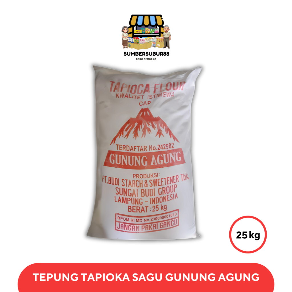 

GUNUNG 25KG Tepung Tapioka - Murah