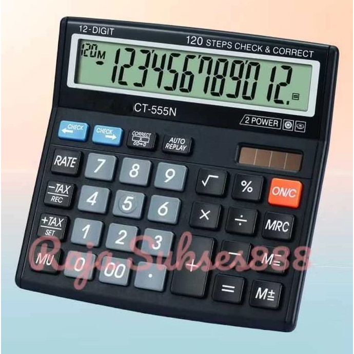 

Kalkulator Dagang sdc 555N 555 N 555C 555 C ct 12 digit Calculator Warna Menarik