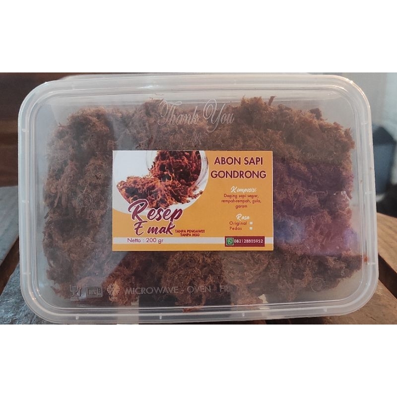 

Abon Sapi Gondrong 200gr