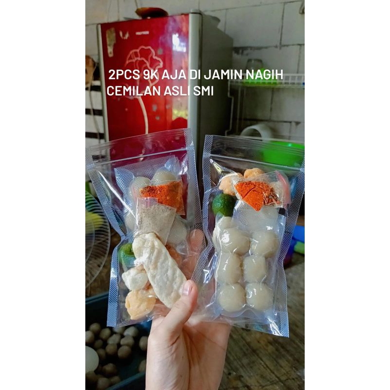 

Baci Baso aci 2pcs 9k aja asli smi enak gurih nagih paket komplit