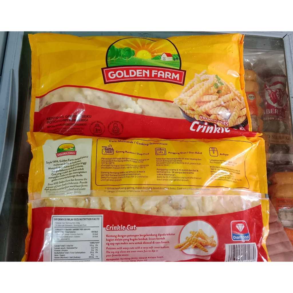 

GOLDEN FARM CRINCKLE CUT 1 KG - KENTANG