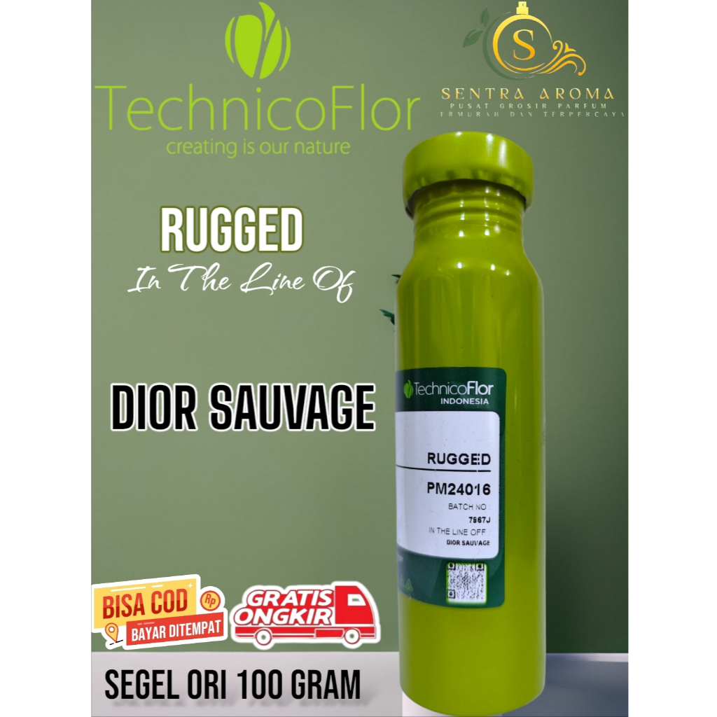 [ 100 GRAM ] RUGGED ~Dior Sauvage~ BY TFI BIBIT PARFUM MURNI KEMASAN SEGEL KALENG (ORIGINAL)