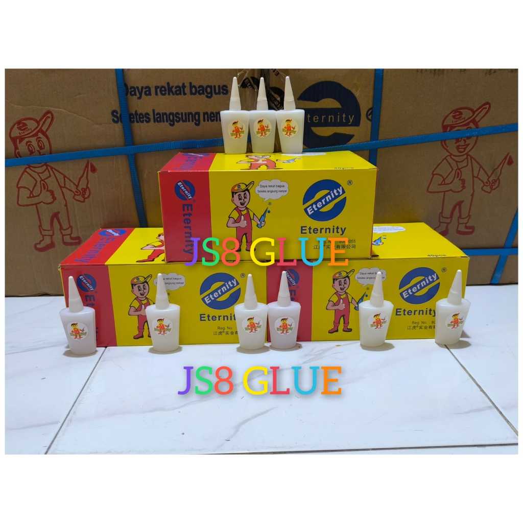 

NEW JS8 GLUE ETERNITY LEM KOREA JUMBO ORANG TUKANG BERTOPI ORIGINAL 25GR 40 PCS RBU