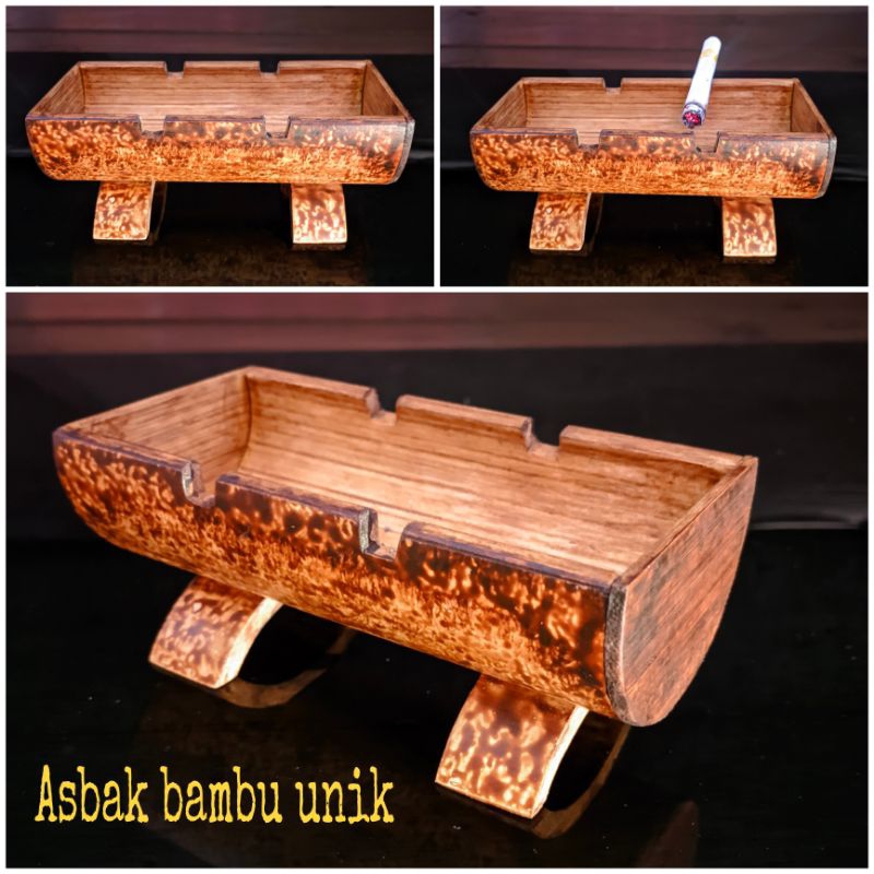 Asbak unik antik bambu/Asbak rokok