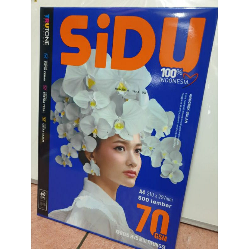 

KERTAS HVS PUTIH/FOTOCOPY SIDU A4 70gsm 500 lembar