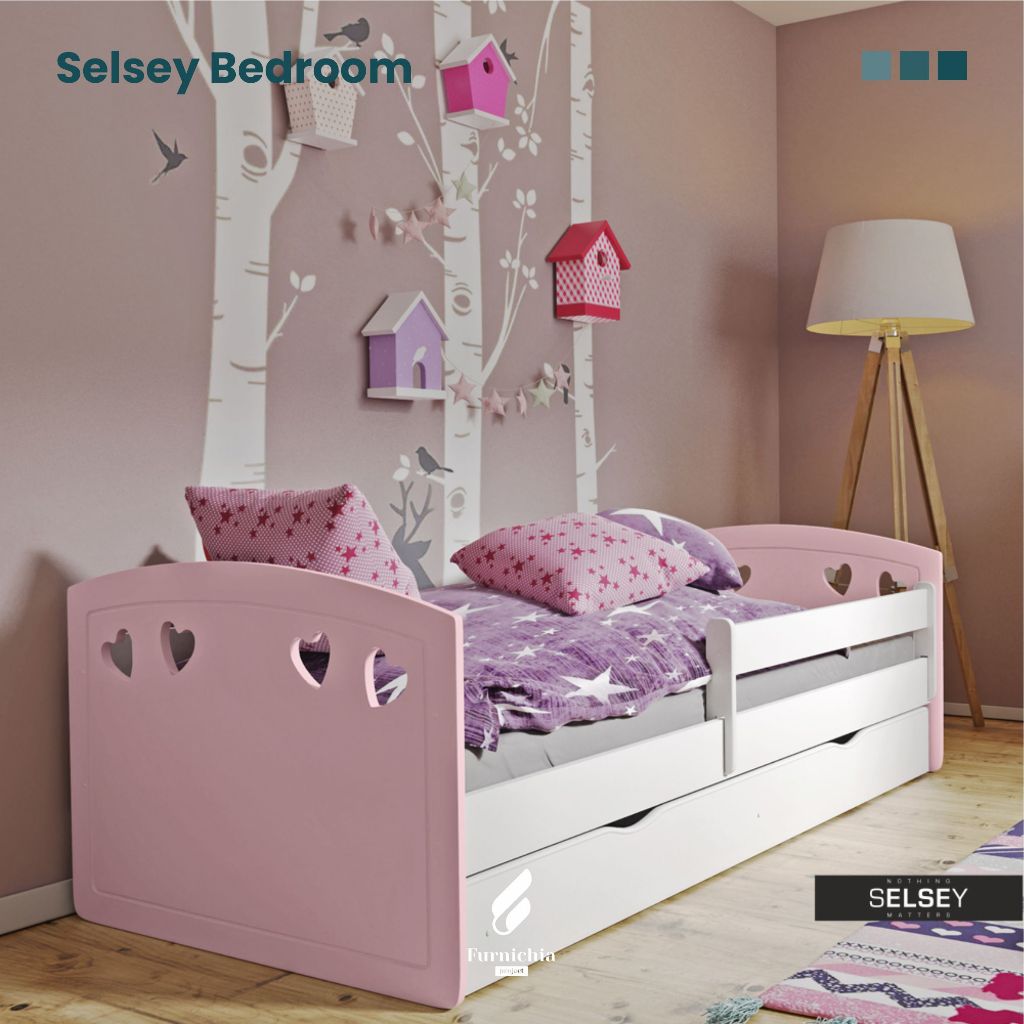 Tempat tidur anak cewek, Ranjang tidur anak cewek, Kamar tidur pink, Ranjang anak cewek,