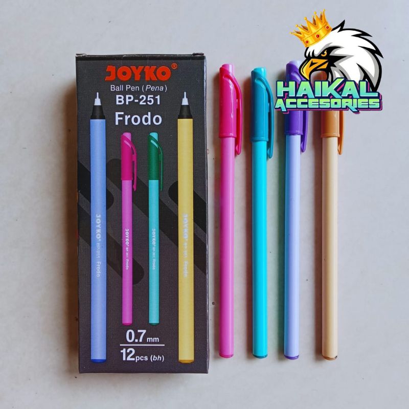 

Pulpen Joyko Frodo BP-251 Isi 12pcs Paket Hemat Untuk Usaha