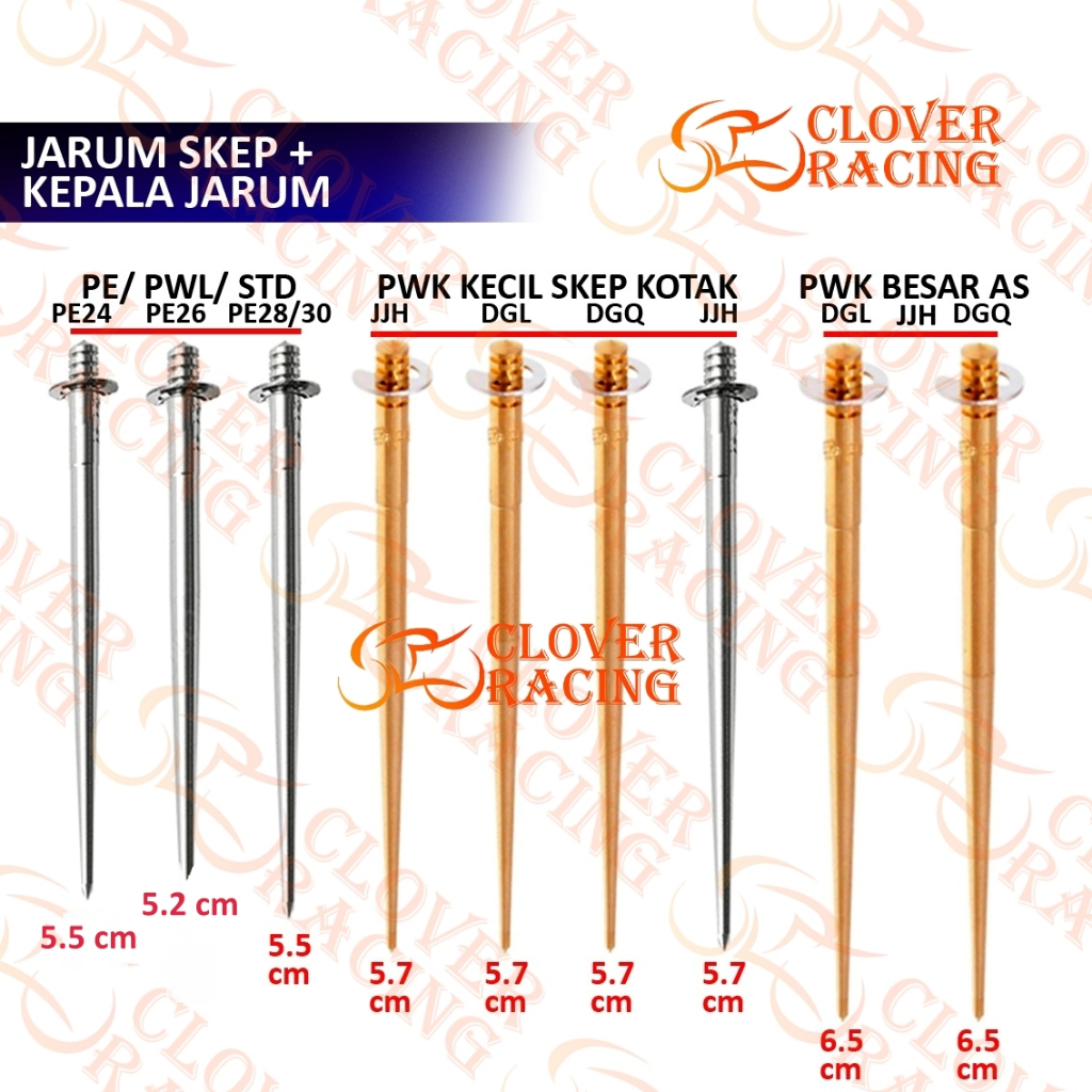[ BISA COD ] JARUM SKEP KARBURATOR NEEDLE PE PWK PWL PWM AIRSTRIKE PIN JARUM REPAIR KIT PJ MJ SPUYER