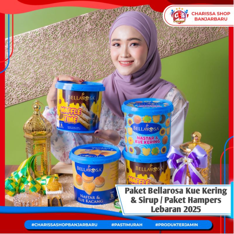 

NEW PRODUCT Paket Kue Kering & Sirup Bellarosa Lebaran / Parcel Lebaran Bellarosa /Hampers Kue