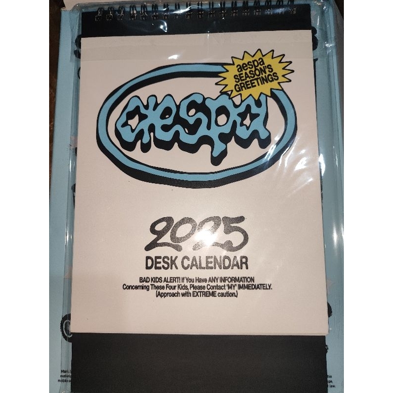 

[clearance sale] [BACA DESKRIPSI] DESK CALENDER SEASON GREETINGS 2025 AESPA