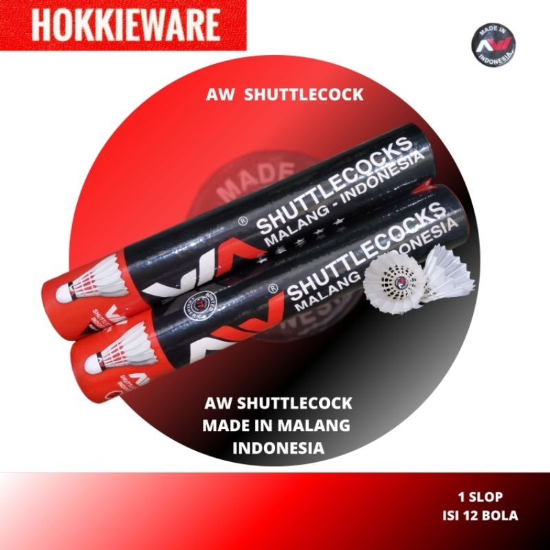 Bola Badminton AW Hitam / AW Black Shuttlecock